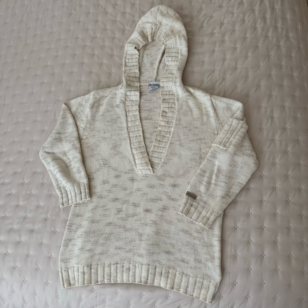Columbia Heather Ivory Sweater Hoodie